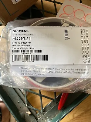 Buy Siemems Smoke Detector FDO421 • 75$