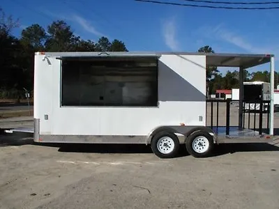 Buy NEW 7x20 7 X 20 Enclosed Concession Food BBQ Trailer • 17,995$