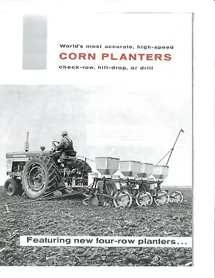 Buy IH McCormick Corn Planters Brochure 249 449A 649 250 450A 650 Two Row 4 Row • 17.50$