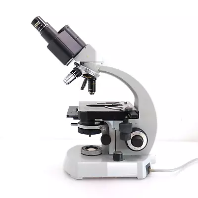 Buy Zeiss Compound Binocular Microscope With Integrated Light W/ 100x/40x/10x Obj. • 299.99$