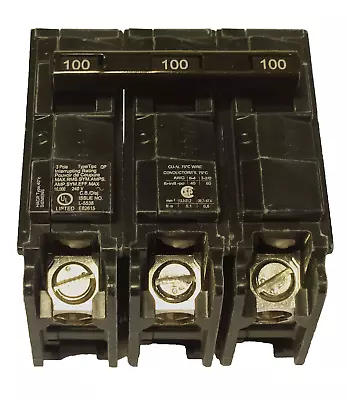 Buy SIEMENS Q3100 3 Pole 100 AMP Type QP Circuit Breaker • 80$