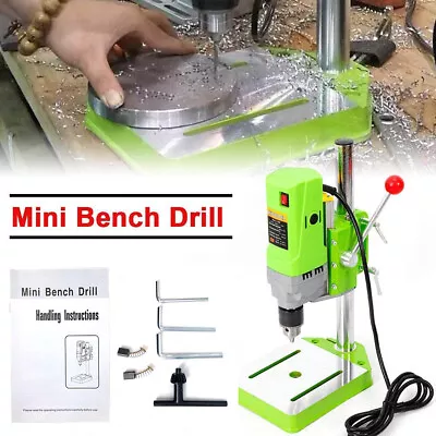 Buy Electric Mini Metal Bench Drilling Machine Bench Drill Press Stand Table 110V • 95$