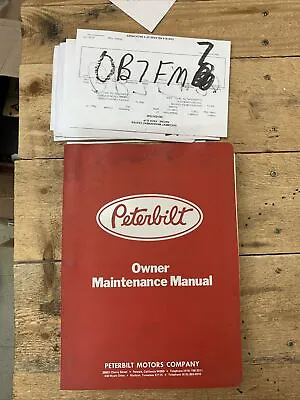 Buy Peterbilt Owner Maintenance Manual CAT. No 5233 1979 • 142.89$