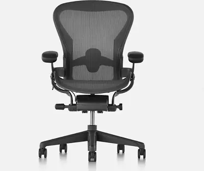 Buy Herman Miller Aeron Remastered Chair - Size B Graphite -open Box - Sale • 228.45$