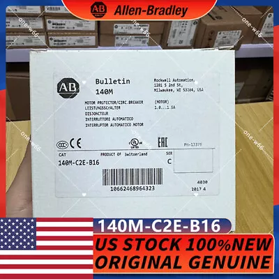 Buy Allen Bradley 140M-C2E-B16 Manual Motor Protection Circuit Breaker New Sealed • 132$