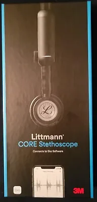 Buy New 3M Littmann CORE Digital Stethoscope 8480 - Black Tubing  • 250$