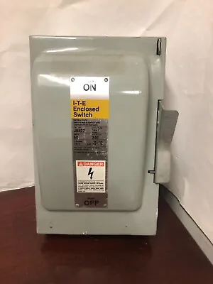 Buy Siemens ITE 60 Amp 3 Phase Fusible Disconnect Switch JN-422 • 115.96$