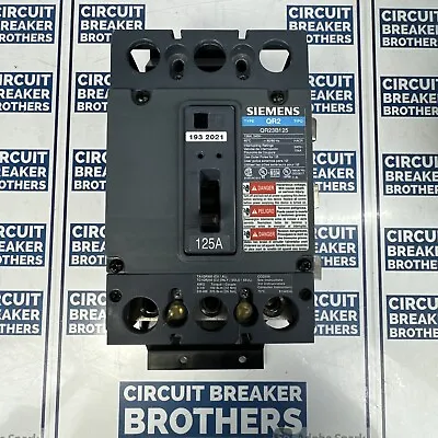 Buy SIEMENS QR23B125 125 Amp 240 Vac 3 Pole Circuit Breaker W/Hardware (New No Box) • 649.99$
