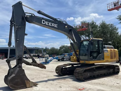 Buy 2019 John Deere 210G LC Hydraulic Excavator Trackhoe Cab Thumb A/C Aux • 1$