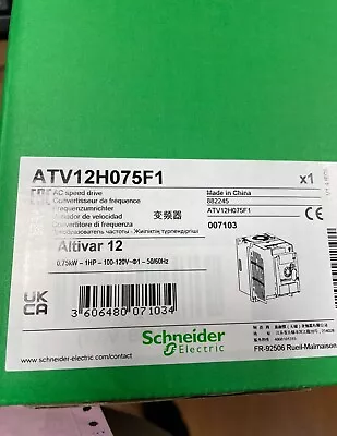 Buy New Original   Inverter ATV12H075F1 Fast Shipping Free Shipping ATV12H075F1 • 219$