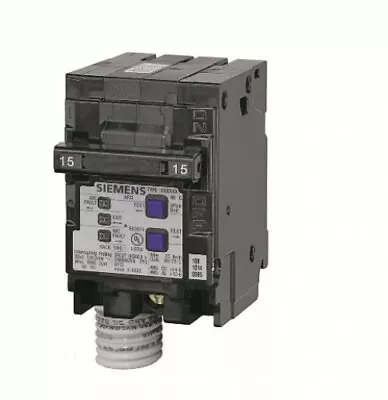 Buy Siemens Q215AFCP 2-Pole 120-Volt Combination Type Arc Fault Circuit Interrupter • 129.99$