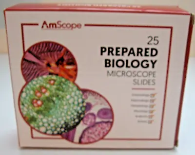 Buy Amscope Prepared Biology Microscope Slides • 9.95$