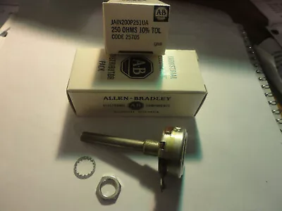 Buy 1pc. Allen Bradley 250 Ohm Linear Taper Type J Ja1n200p251ua Potentiometer • 9.95$