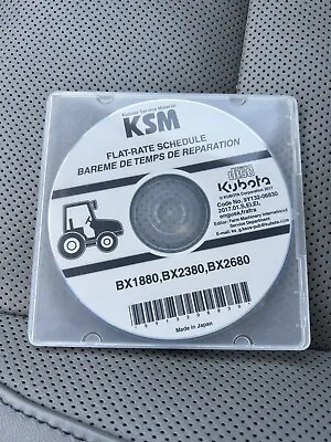 Buy Kubota BX1880 BX2380 BX2680 Tractor Flat Rate Manual CD • 19.95$