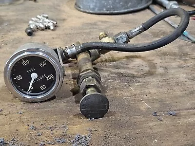 Buy Rare Vintage Cummins Fuel Priming Pump With Gauge 50’s 60's Peterbilt Kenworth  • 79.99$
