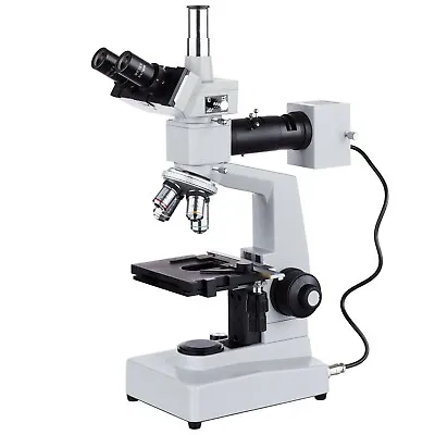 Buy Amscope 40X-1000X Trinocular Metallurgical Inspection Microscope • 540.43$