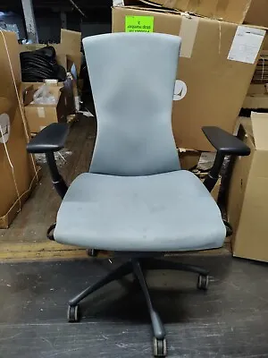 Buy Authentic Herman Miller® Embody® Task Chair Light Blue Fabric Rhythm Loaded • 869.99$