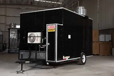 Buy New 2023 8x12 Enclosed Custom Concession Mobile Kitchen Food Vending Trailer • 14,500$