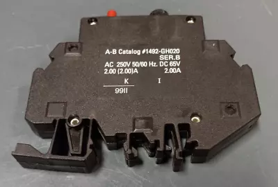 Buy Ab Allen Bradley 1492-gh020 Ser B Miniature Circuit Breaker 2a 250vac • 12$