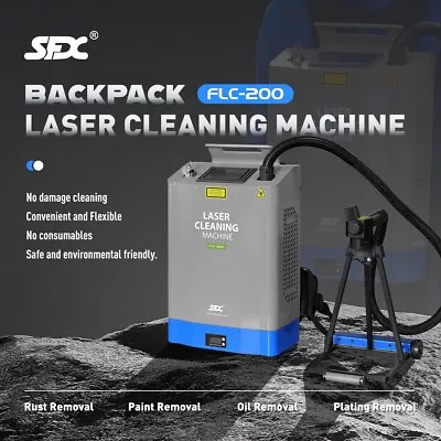 Buy Updated 200W Pulse Fiber Laser Cleaning Machine Laser Cleaner Rust Remover • 16,399$