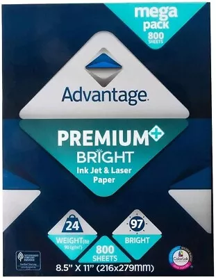 Buy Georgia-Pacific (8.5 X11 ) 96 Bright, Advantage Premium Bright ColorLok Ink Jet  • 34.99$