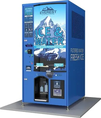 Buy Brand New Everest Water/ice Vending Machine. Make Extra Money!  Free Shipping! • 47,000$