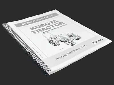 Buy Kubota Tractor B2650 B3350 B3350SU Operators Manual: Coil Bound 115 Pages • 19.95$