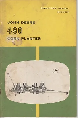 Buy John Deere 490 Corn Planter Operator's Owner's Manual 4 Row • 15$