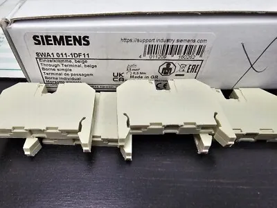Buy Siemens 8WA1011-1DF11 Terminal Block 2.5MM 12-22 Awg (1 Piece) Open • 2.85$