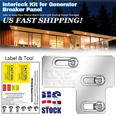 Buy US For Siemans / ITE 100 Amp Panels Generator Interlock Main Breaker Panel Kit • 37.69$