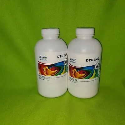 Buy INK DTG White 2L, 2X1000ml Ink Two  LITER For DTG  Printers. • 150$