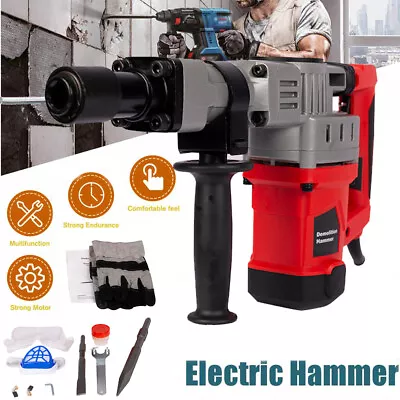 Buy Electric Demolition Jack Hammer 2 Chisel Bit Electric Concrete Breaker Punch  • 112.99$