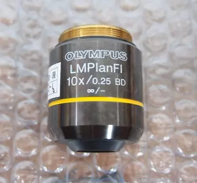 Buy Olympus  Objective Lens  Microscope  LMPlanFL N  10× 0.25 BD  ∞ FN26.5 • 588.99$