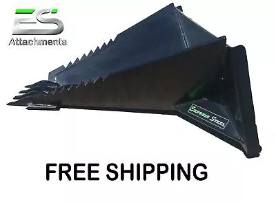 Buy Es Stump Bucket Fits Skid Steer Loader Quick Attach - Free Shipping • 760$