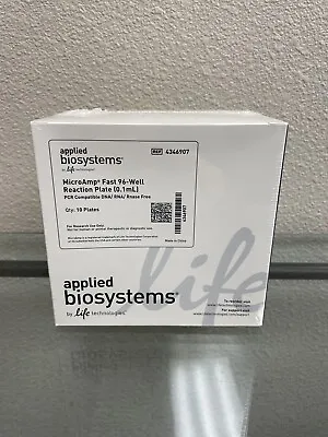 Buy Applied Biosystems MicroAmp Fast 96-Well Reaction Plate, 0.1mL, 4346907, 10/pcs • 34.99$