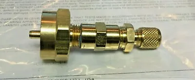 Buy Propane Tank, CGA600 To R12 Or R22 Adapter, 1/4  Male Flare W/Brass Cap, Part# 3 • 39.99$
