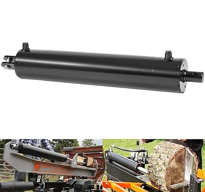 Buy 5  Bore X 24   Stroke X 2  Rod Universal Hydraulic Log Splitter Cylinder 3500PSI • 438.99$