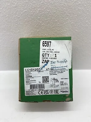Buy Schneider Electric TeSys Control Deca Contactor 12A 7.5HP LC1D12G7 New Open Box • 25.97$