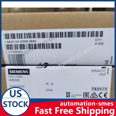 Buy New In Box SIEMENS SIMATIC 6AV2123-2DB03-0AX0 TOUCH PANEL HMI KTP400 BASIC • 239.48$