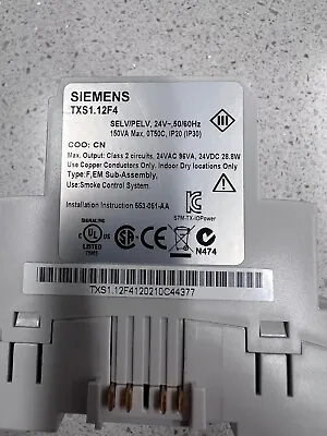 Buy Siemens TXS1.12F4 Power Supply 24vdc PXCM Module • 30$