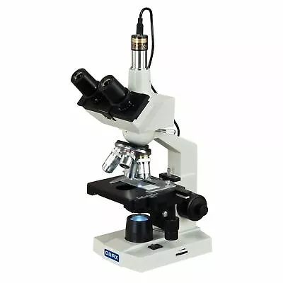 Buy OMAX 40X-2500X LED Digital Lab Trinocular Compound Microscope With 1.3MP Camera • 274.99$