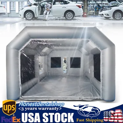 Buy 26X15X10FT Mobile Spray Booth Inflatable Paint Car Booth Tent Two Air Filter • 745$