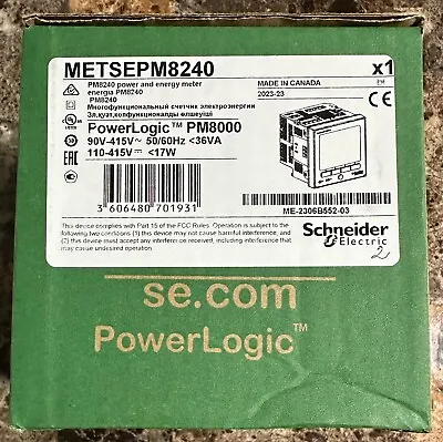Buy Schneider Metsepm8240 Power Logic PM8240 Power Meter PM8000 ME-2306B552-03 • 1,800$