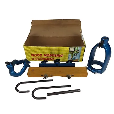 Buy Vtg Drill Press Wood Mortising Attachment Woodworking Tool Kit (No Bit Included) • 59.95$