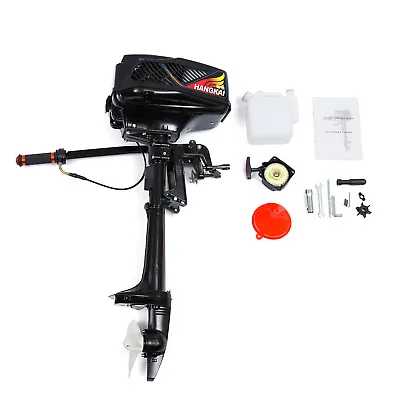Buy Outboard Motor 3.6 HP 2 Stroke Engine Water Cooling System Marine Boat Motor • 246$