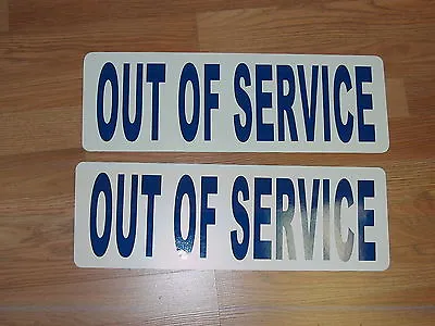 Buy OUT OF SERVICE Magnetic Signs 4 Truck EMS Fire Ambulance Tow Truck 18 Wheeler • 26.95$