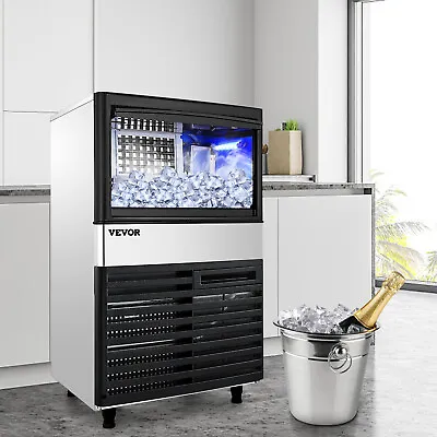 Buy VEVOR 132LBS/24H Commercial Ice Maker Ice Cube Machine 39LBS Ice Storage 335W • 369.99$