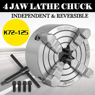 Buy Metal Lathe Chuck K72 80-160mm 4Jaw External Jaw Milling Machine Independent • 65.79$