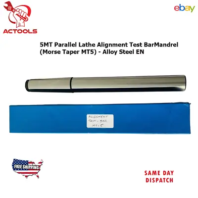 Buy 5MT Parallel Lathe Alignment Test Bar Mandrel (Morse Taper MT5) - Alloy Steel EN • 122.99$