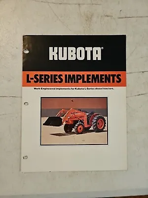 Buy Vintage Kubota L-Series Implements Dealer Sales Brochure • 11.66$